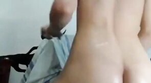 Twink's Solo Webcam Show with a Lolly Pop