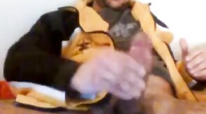 Str8 Danish Guy Cums on Paper Towel with Monstercock