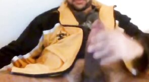 Str8 Danish Guy Cums on Paper Towel with Monstercock