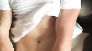 Twink Couple's Webcam Masturbation Session