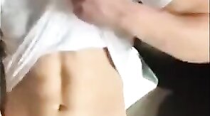 Twink Couple's Webcam Masturbation Session