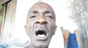 Big-Cock Daddy Plays Alone Outside