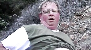 Bear Daddy Jerks Off