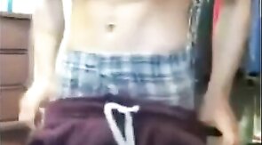 Muscular American-Chinese Twink Strips and Strokes