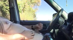 Daddy Plays and Cums in the Car