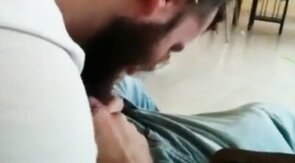 Straight Guy's First Blowjob