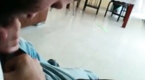 Straight Guy's First Blowjob