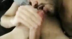 Twink Cock Sucking by Hunk with Perfect Lips