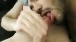 Twink Cock Sucking by Hunk with Perfect Lips