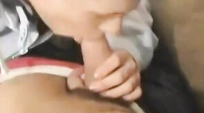 Twink Sucks His Amateur BF's Cock