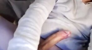 Belgian Guy Strokes His Big Cock on Webcam