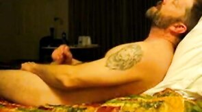Hairy Bear Daddy Jacks Off Solo