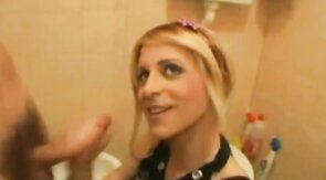 Crossdresser Slut Serves Two Daddies