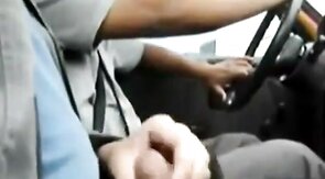 Big Dick Flash for Taxi Driver - Gay Latino Handjob