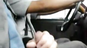 Big Dick Flash for Taxi Driver - Gay Latino Handjob