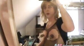Crossdressers Suck and Swap Big Cocks