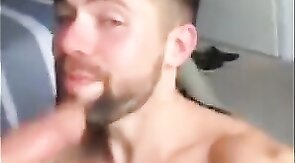 Sucking a Thick Cock - Amateur Hunk Blowjob