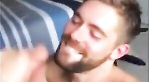 Sucking a Thick Cock - Amateur Hunk Blowjob