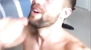 Sucking a Thick Cock - Amateur Hunk Blowjob