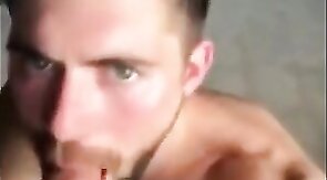 Sucking a Thick Cock - Amateur Hunk Blowjob