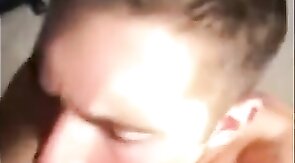 Sucking a Thick Cock - Amateur Hunk Blowjob