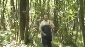 Barebacking Outdoor with Amateur Bear
