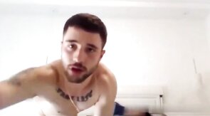 Big-Dick Brazil Hunk Spanks Russian Stud