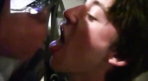 Twink Spits Out My Cum After a Big-Cock Blowjob