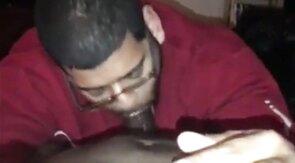 Big Black Cock Blowjob by Amateur Dick Gobbler