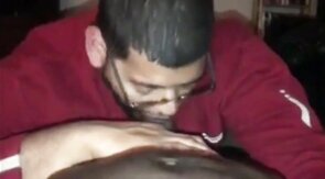 Big Black Cock Blowjob by Amateur Dick Gobbler