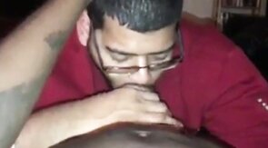 Big Black Cock Blowjob by Amateur Dick Gobbler