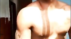 Muscular Latin Amateur Tops Perfectly