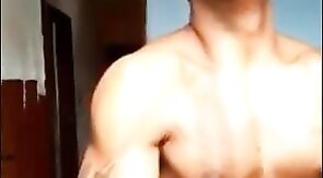 Muscular Latin Amateur Tops Perfectly