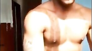 Muscular Latin Amateur Tops Perfectly