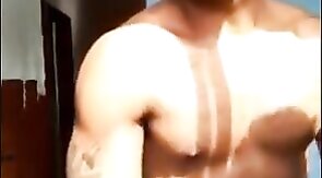 Muscular Latin Amateur Tops Perfectly