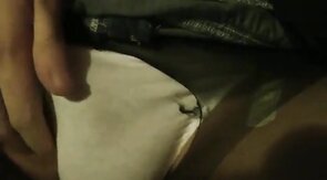 Sissy CD Trap Rips Pantyhose and Cums Hard