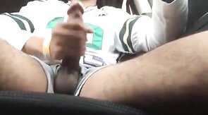 Big-cock car play by amateur pink masturbators outdoors
