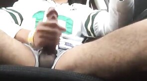 Big-cock car play by amateur pink masturbators outdoors