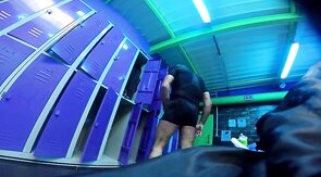 Handsfree Daddy's Big Cock in the Gym