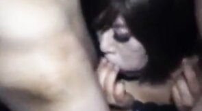 Mature Asian Crossdresser Sucks Two Cocks