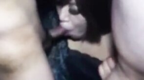 Mature Asian Crossdresser Sucks Two Cocks