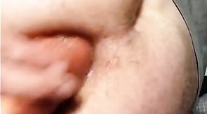 Twink Deep Anal with Long Worm Sex Toy