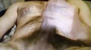 Daddy Strokes His Foreskin on Webcam