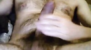 Daddy Strokes His Foreskin on Webcam
