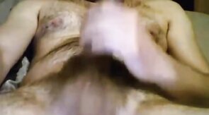 Daddy Strokes His Foreskin on Webcam