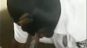 Big Black Cock Sucked by a Hungry Amateur