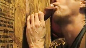 First Gloryhole Experience with a Black Man