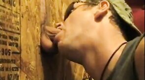 First Gloryhole Experience with a Black Man