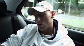 Seduced bf is getting a huge cock in the mouth