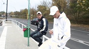 Crazy cocksucker is sucking a dick in the bus